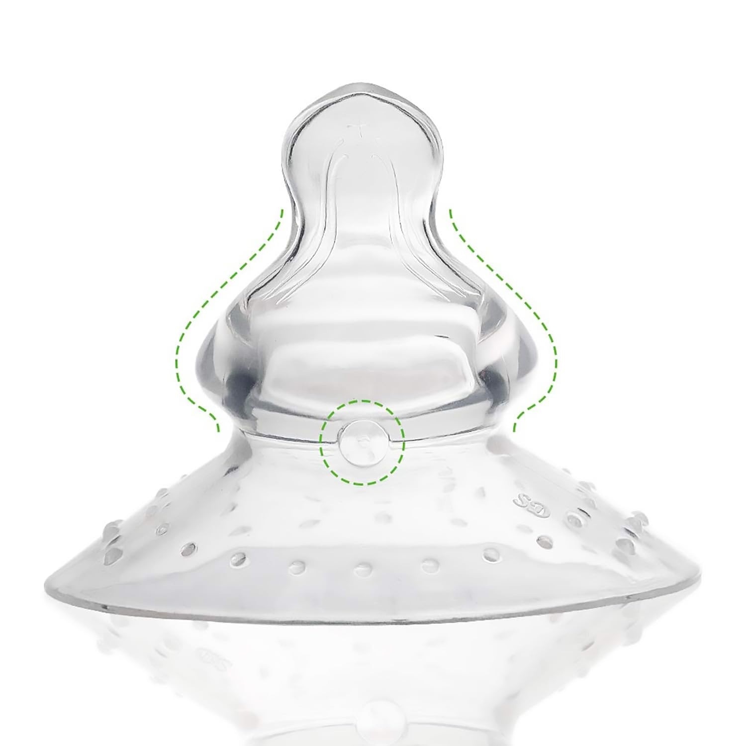 HaaKaa Breastfeeding Nipple Shield - ORTHODONTIC TEAT (Thumb Shape)