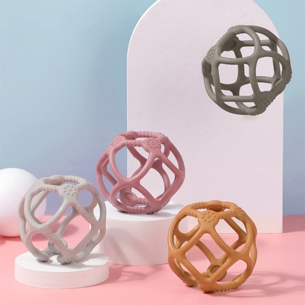 HaaKaa Silicone Baby Teether Teething Ball - Blush