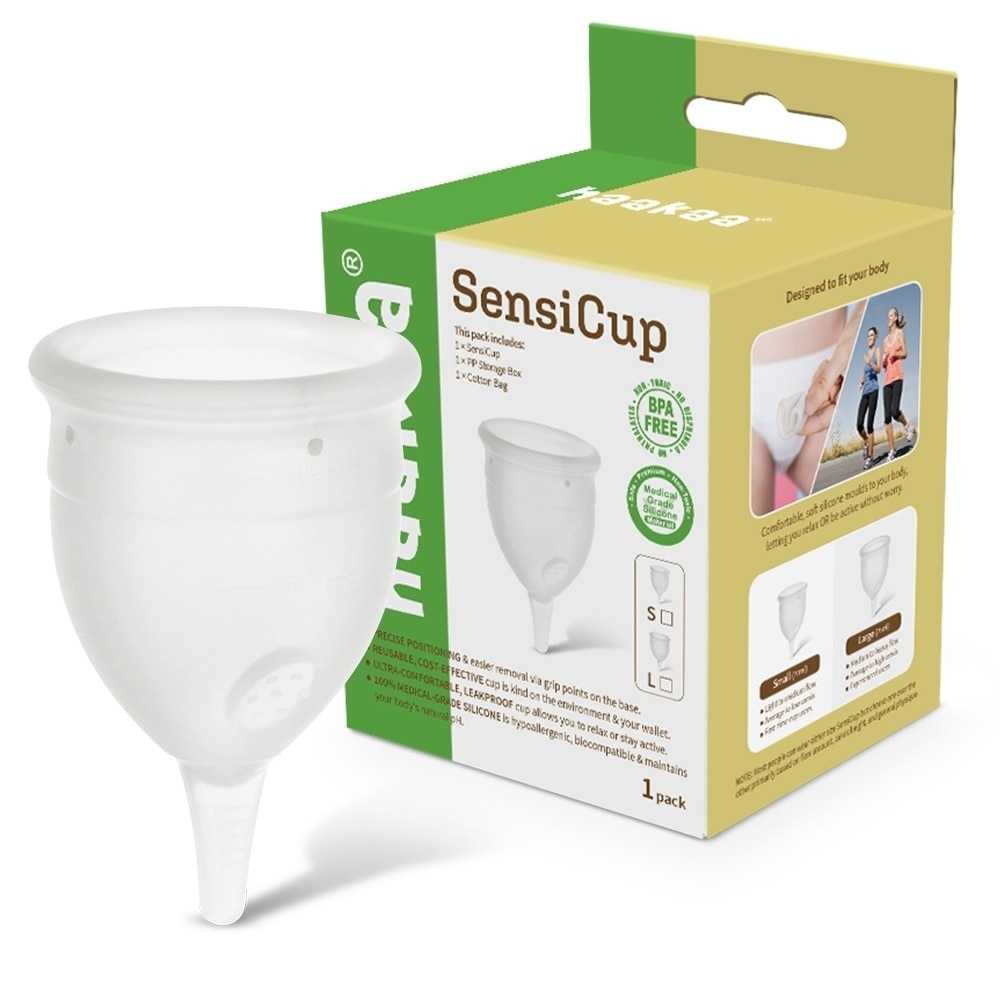 Haakaa Menstrual Cup FDA Approved Period Cup SensiCup - Frosted 25ML