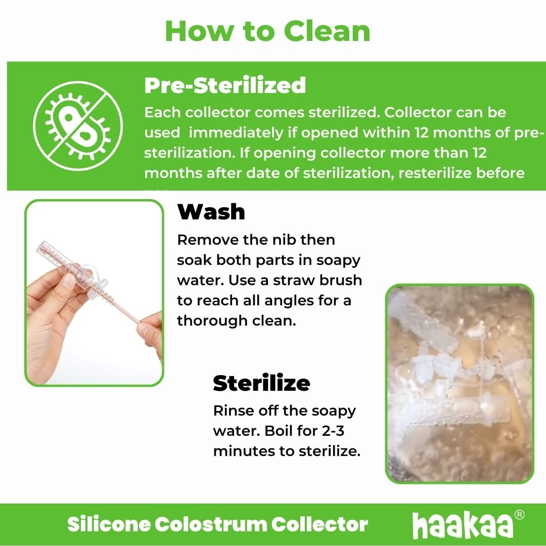 HaaKaa Silicone Colostrum Collector - Pre-steril 20ml(2pc)