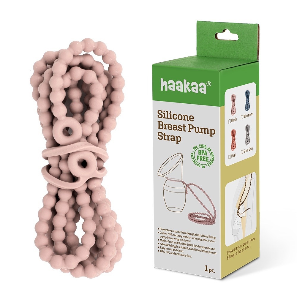 Haakaa Silicone Breast Pump Strap - Blush