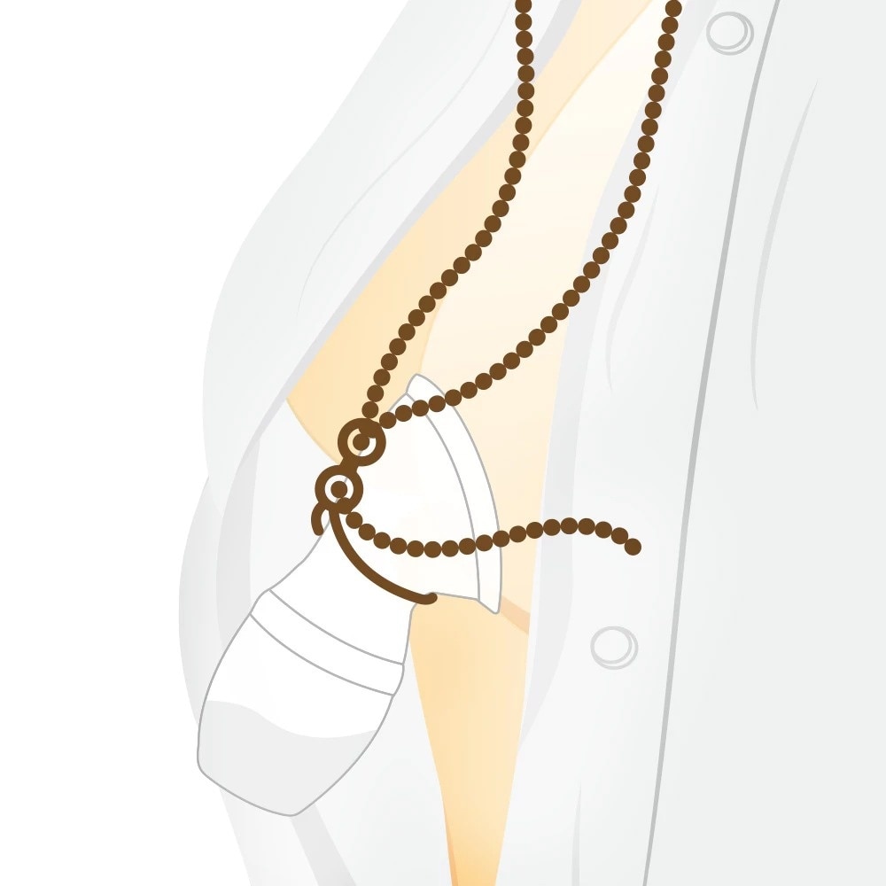 Haakaa Silicone Breast Pump Strap - Rust