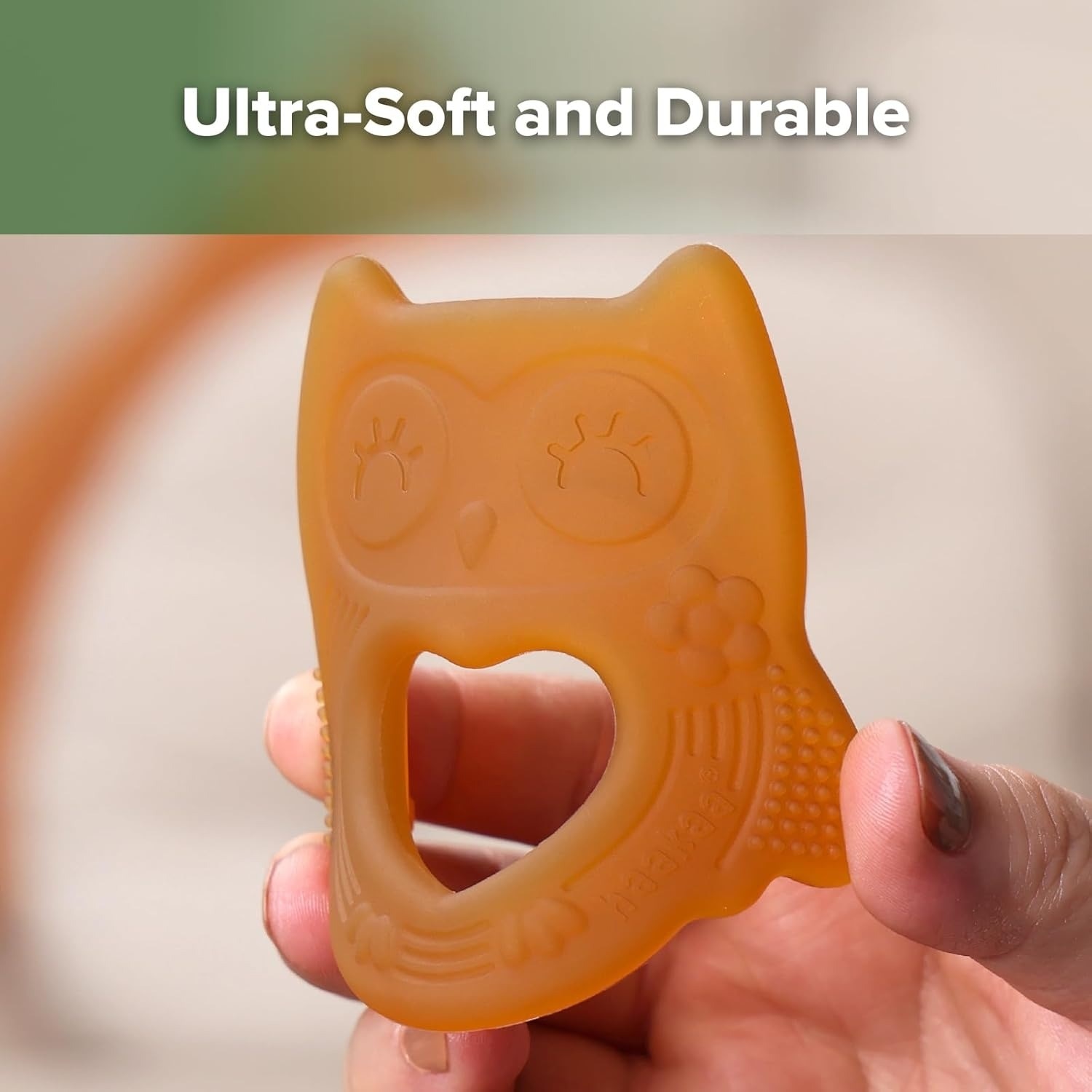 Haakaa Silicone Owl Teether - Sleeping Owl