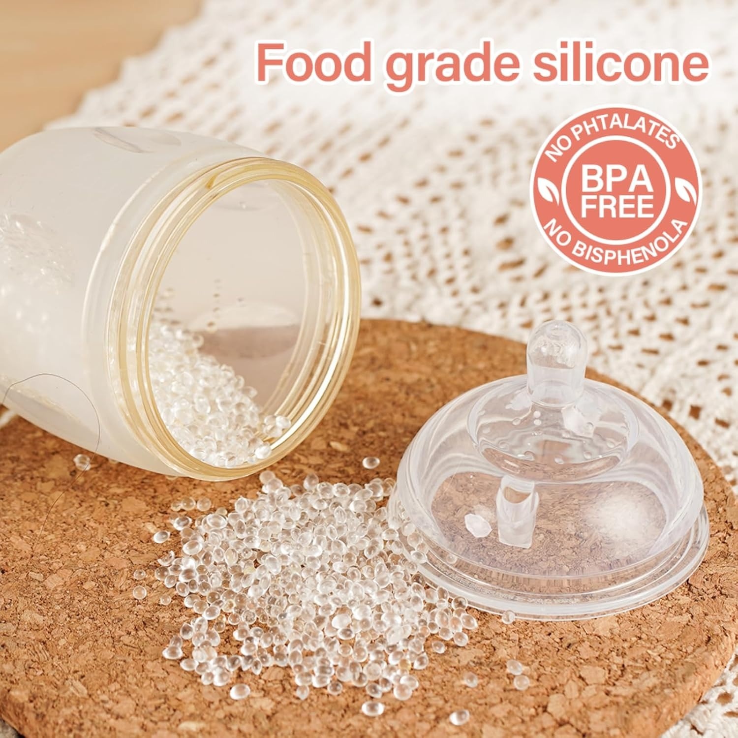 Gen 3 Silicone Bottle Anti-Colic Nipple Small (Slow Flow) - 2pcs
