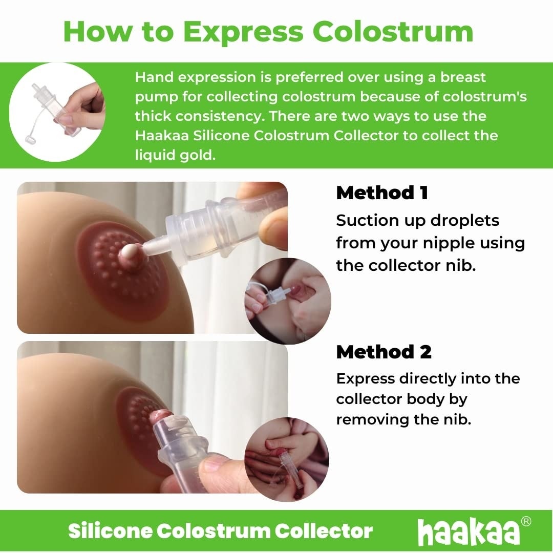 HaaKaa Silicone Colostrum Collector - Pre-steril 4ml (1pc)