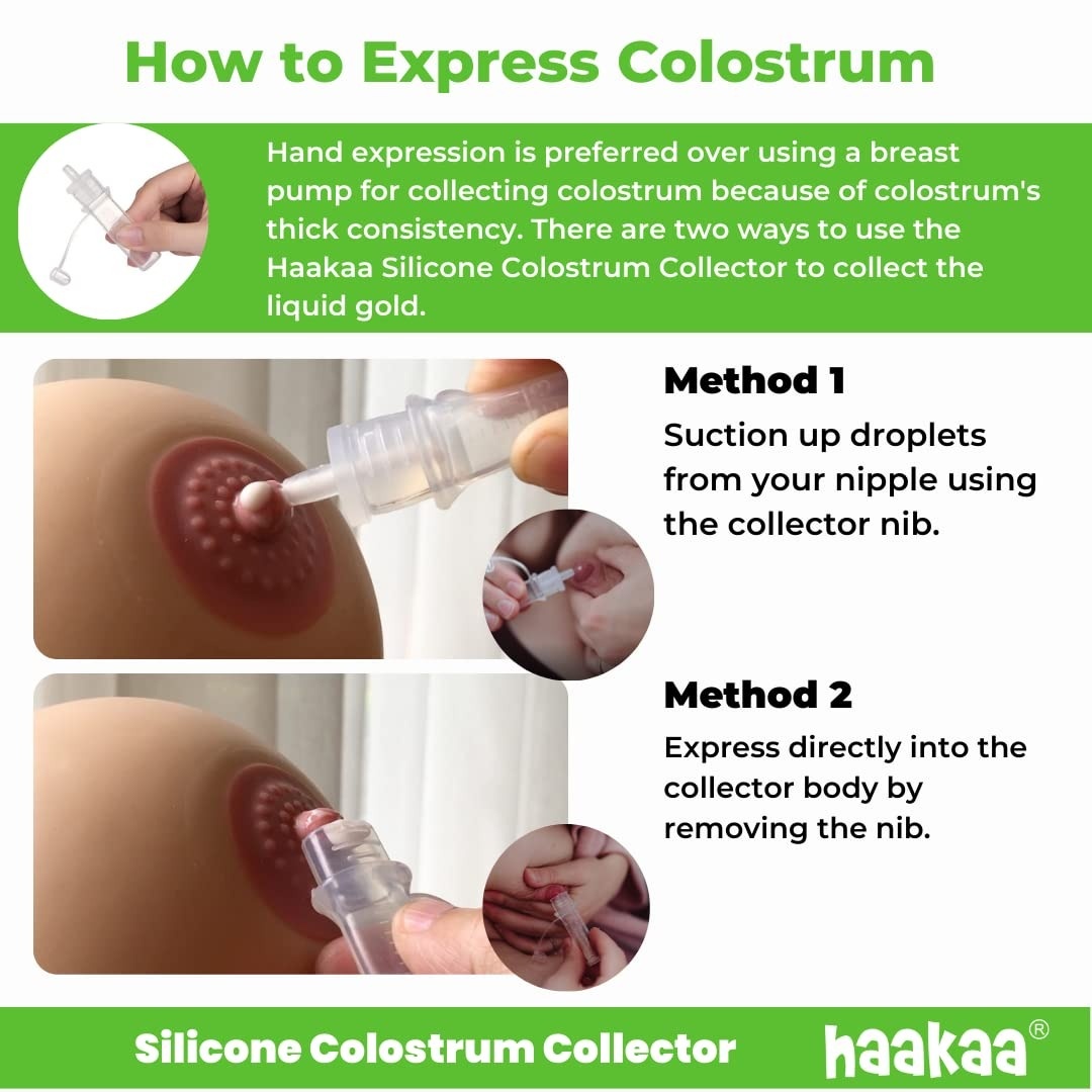 HaaKaa Silicone Colostrum Collector - Pre-steril 4ml (2pc)