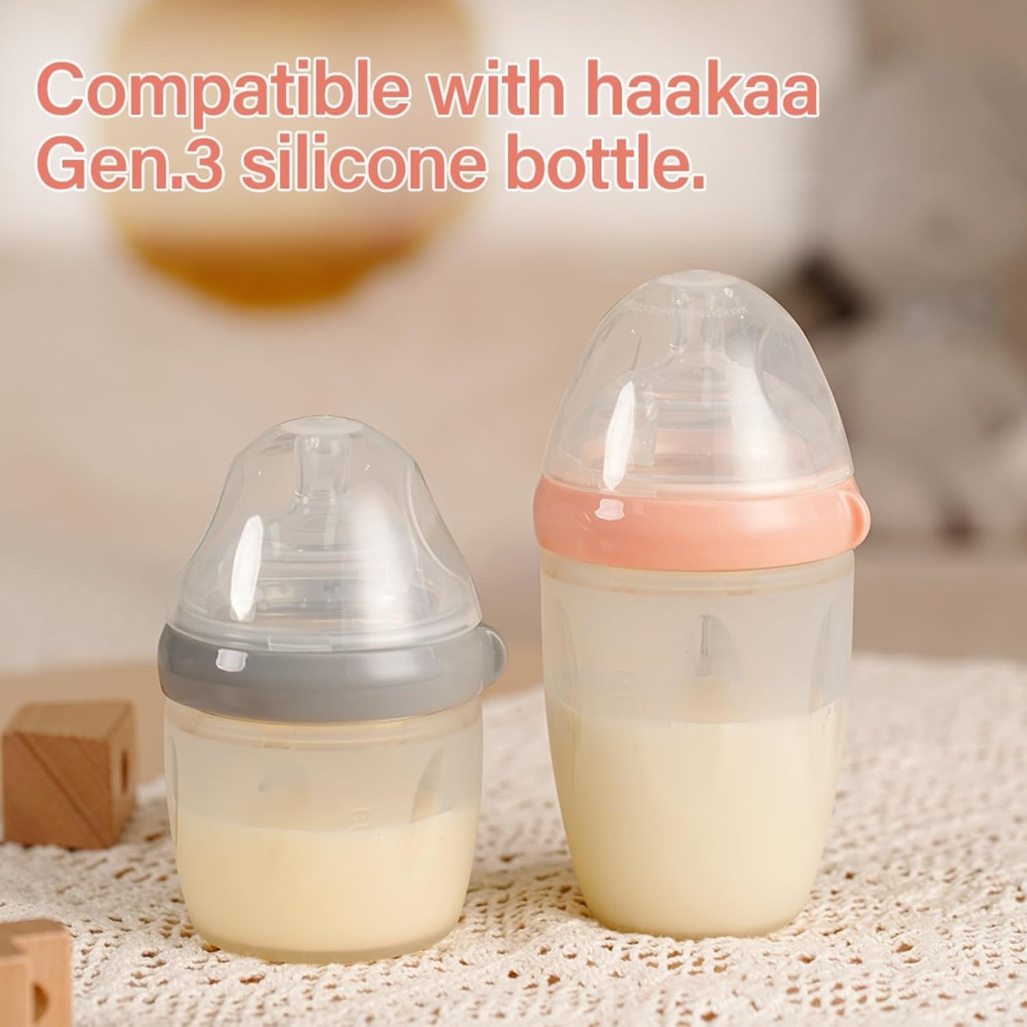 Gen 3 Silicone Bottle Anti-Colic Nipple Medium (Medium Flow) - 2pcs