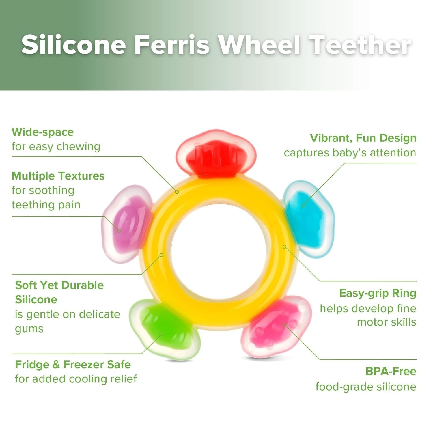 Haakaa Silicone Ferris Wheel Teether