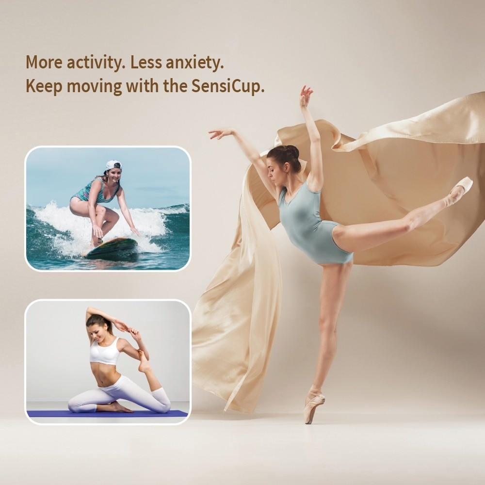 Haakaa Menstrual Cup FDA Approved Period Cup SensiCup - Frosted 20ML