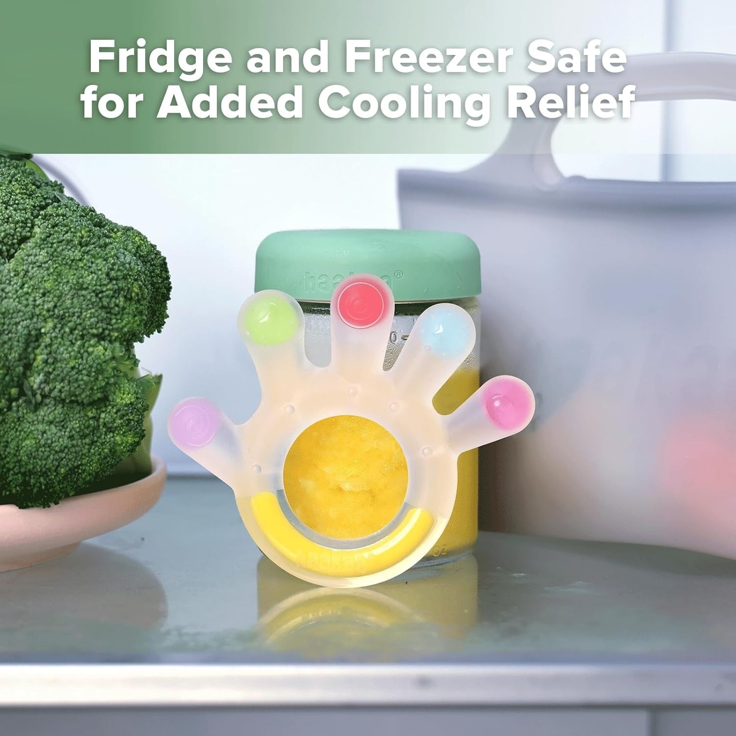 Haakaa Silicone Dinky Digits Palm Teether Soothing Teething