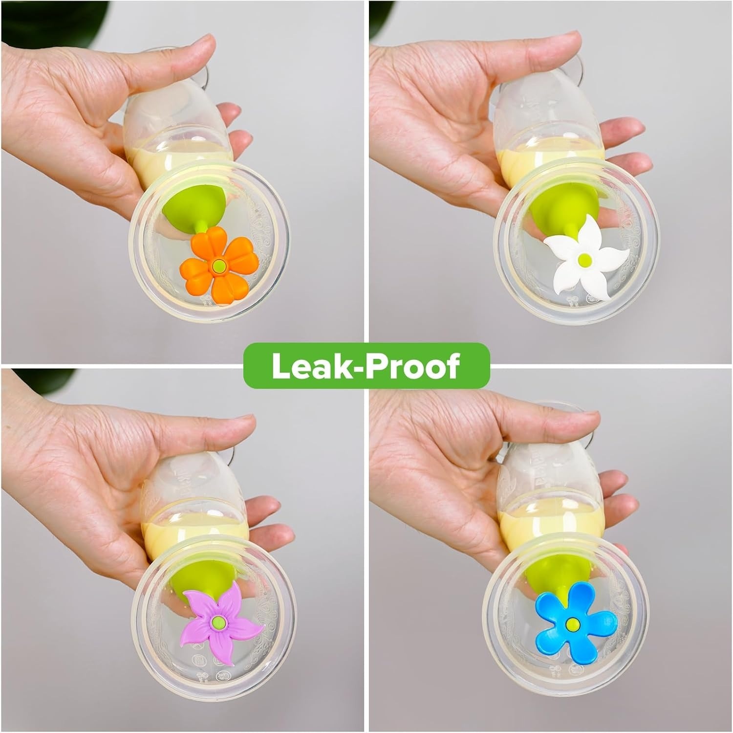 HaaKaa Silicone Breast Pump Flower Stopper - Orange