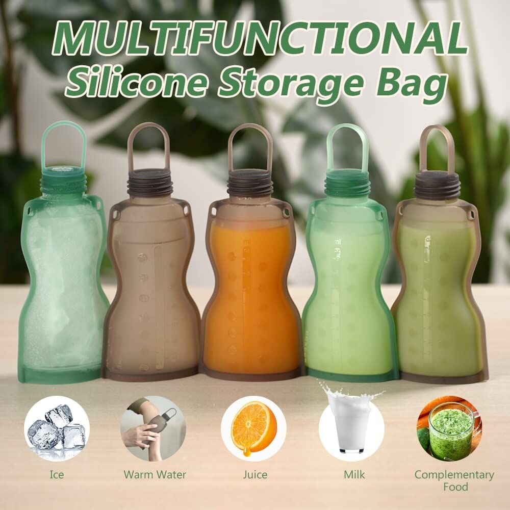 Haakaa Silicone Breast Milk Storage Bag - Double (2pcs)