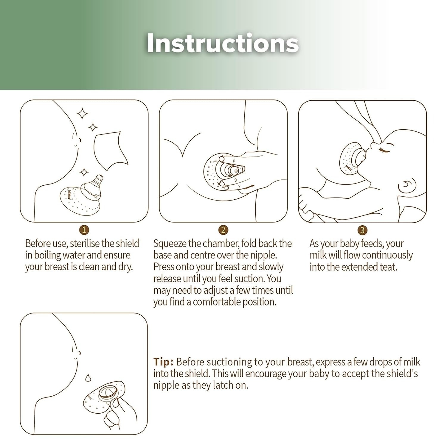 HaaKaa Breastfeeding Nipple Shield – Nipple Teat(Round Teat)