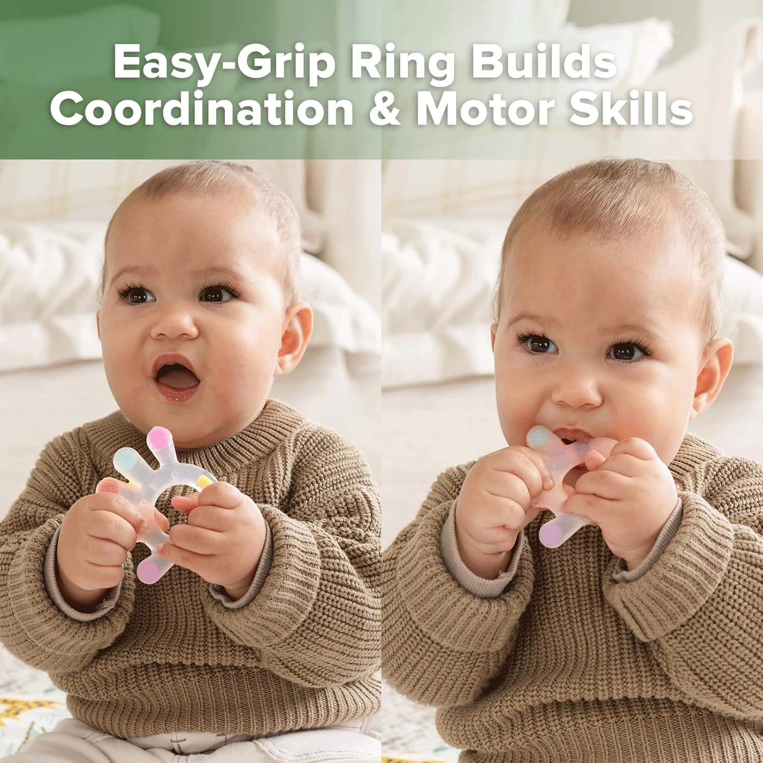 Haakaa Silicone Dinky Digits Palm Teether Soothing Teething