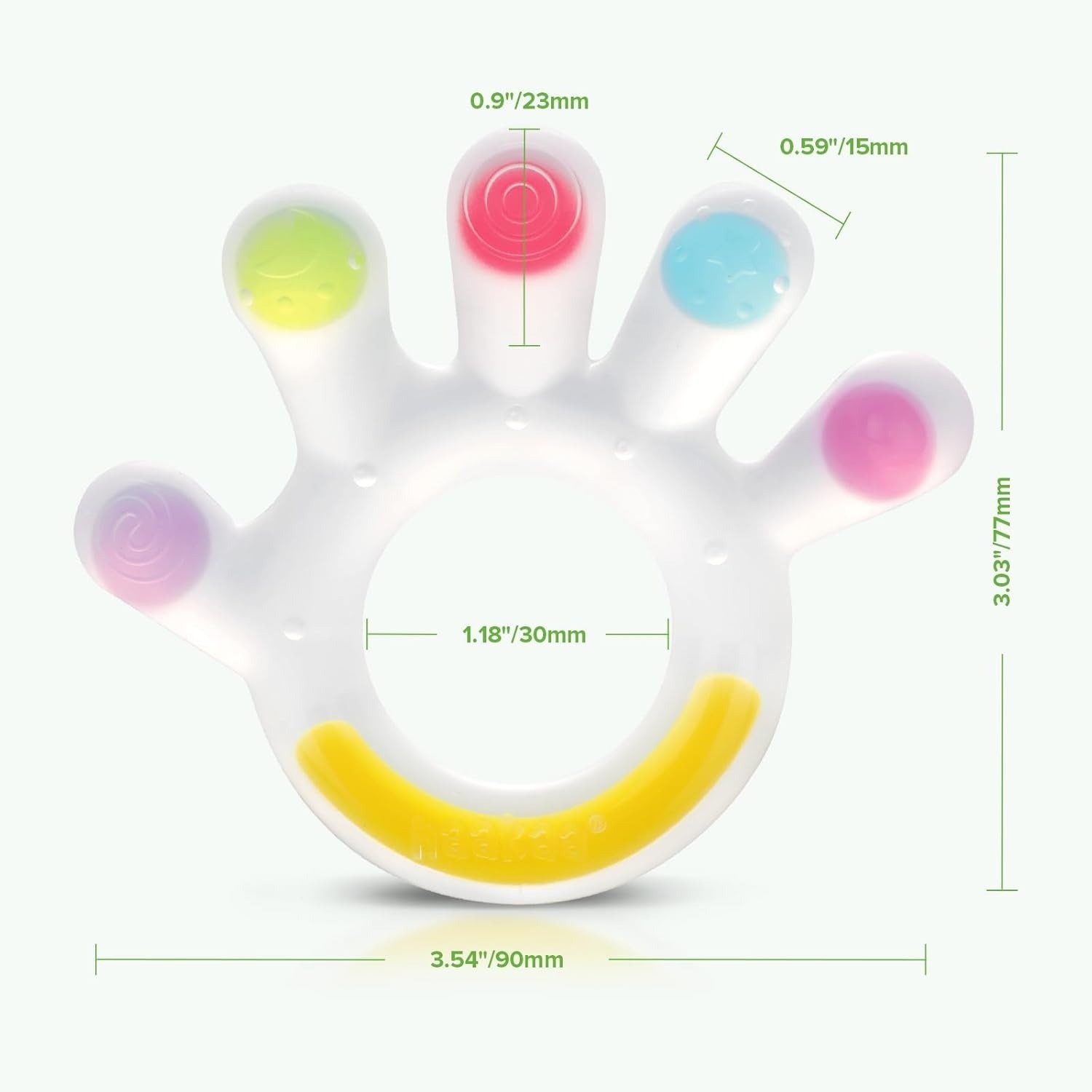 Haakaa Silicone Dinky Digits Palm Teether Soothing Teething