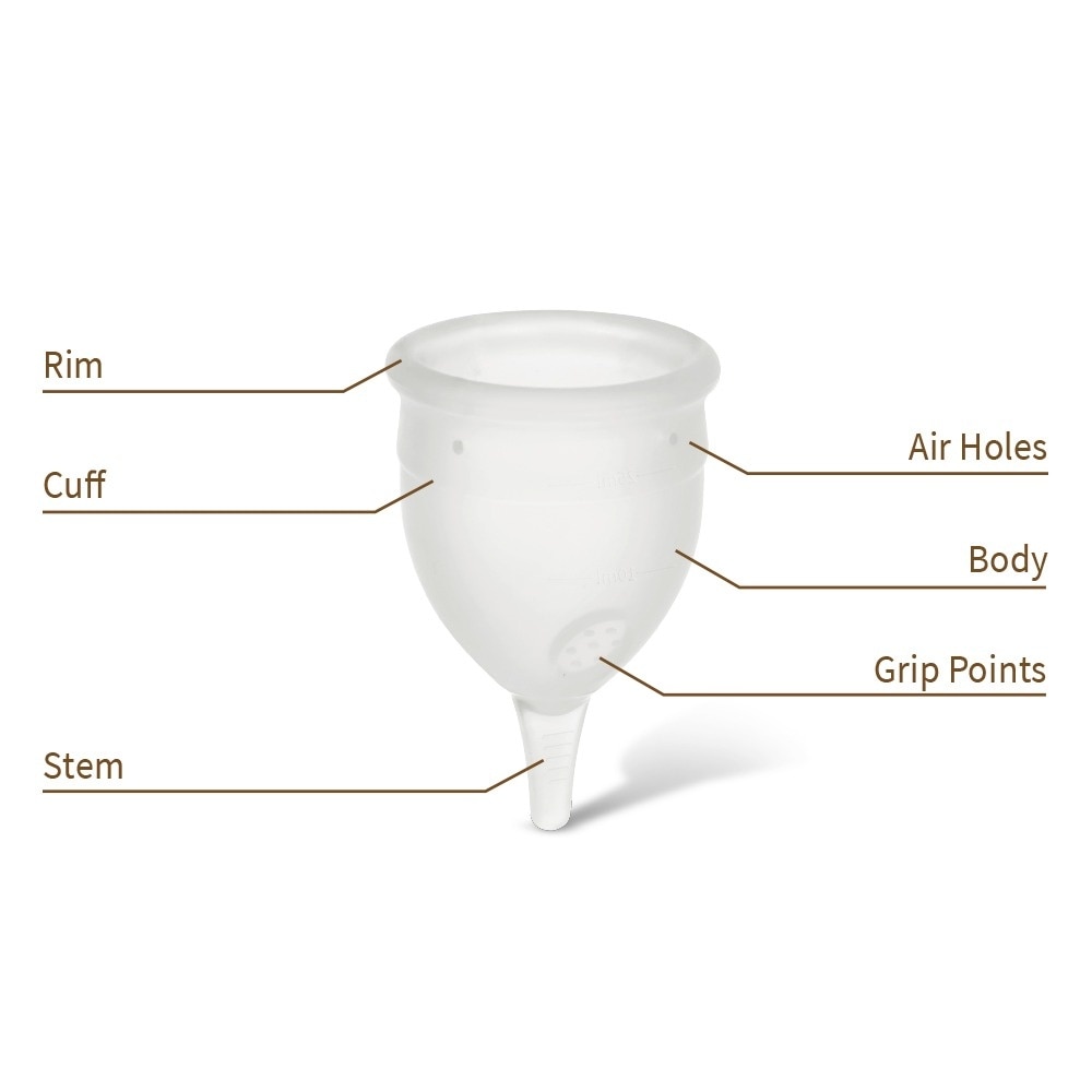Haakaa Menstrual Cup FDA Approved Period Cup SensiCup - Frosted 25ML