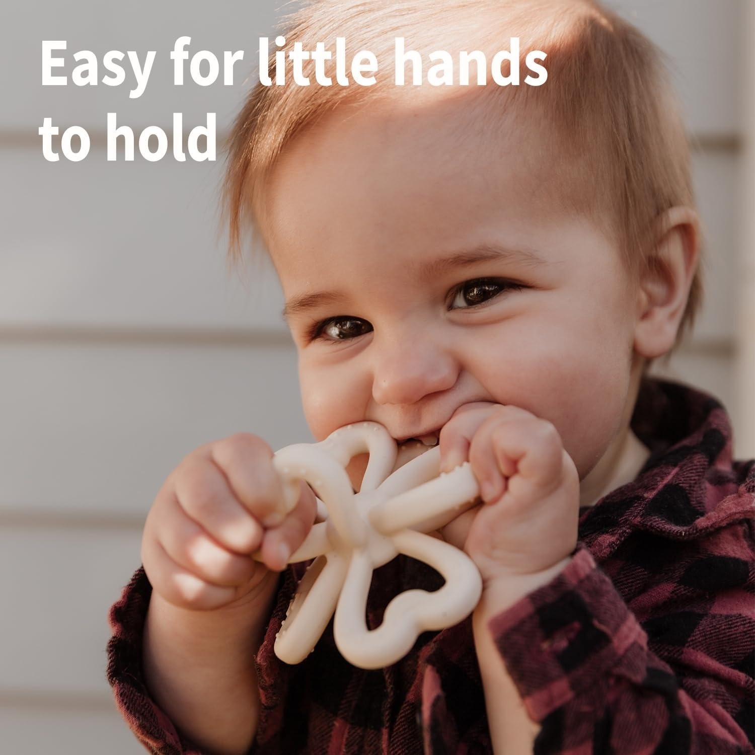 Haakaa Silicone Clover Teether - Oat