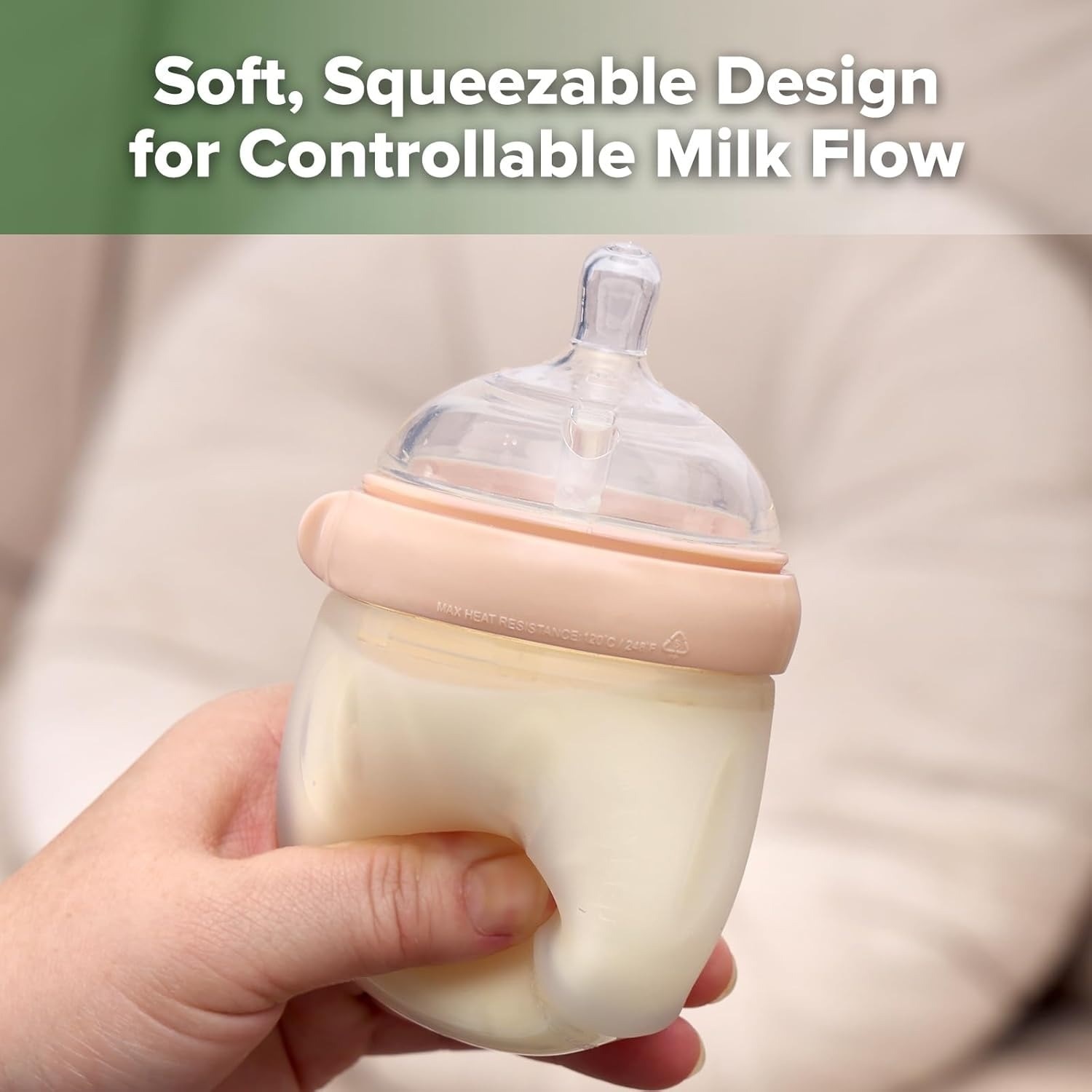 Haakaa GEN 3 Silicone Baby Bottle 160ML - Grey