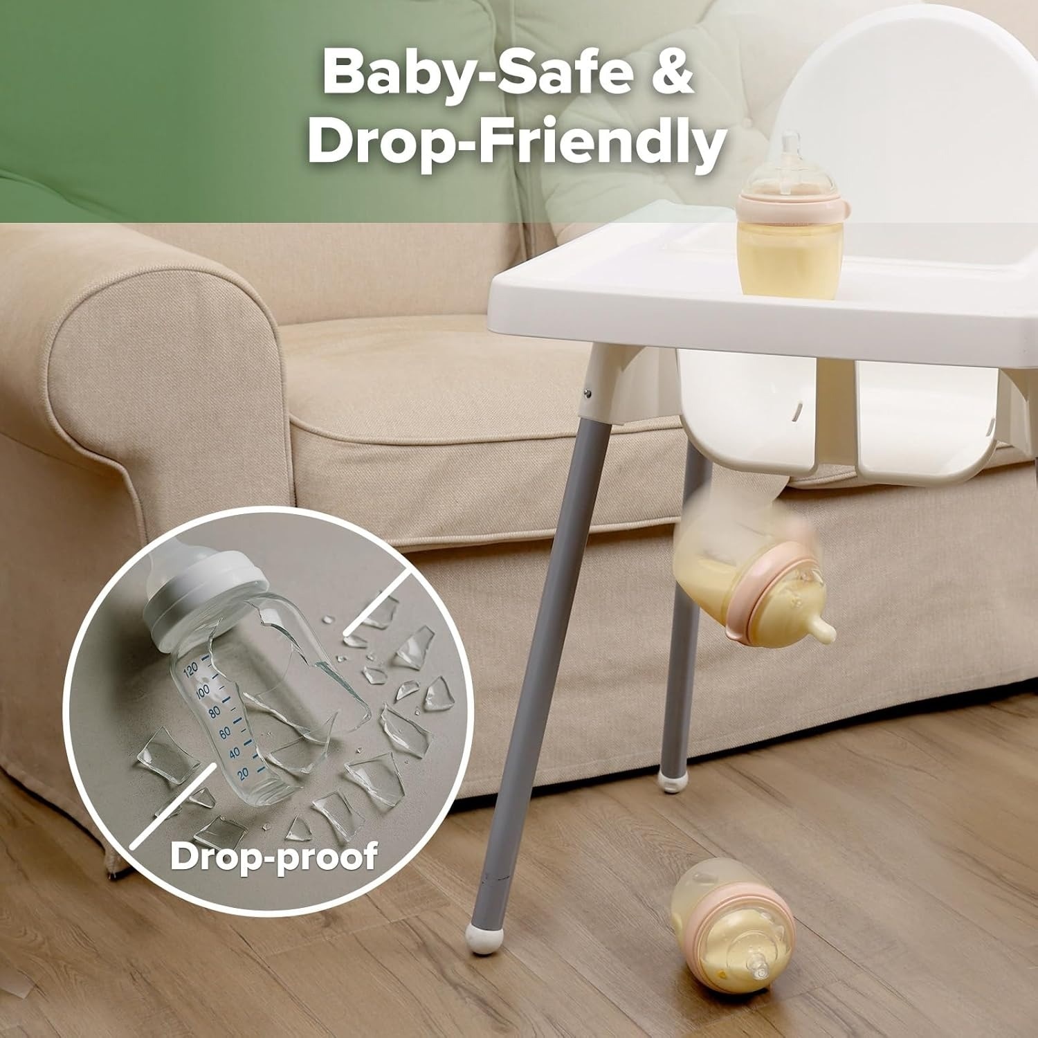 Haakaa GEN 3 Silicone Baby Bottle 160ML - Grey