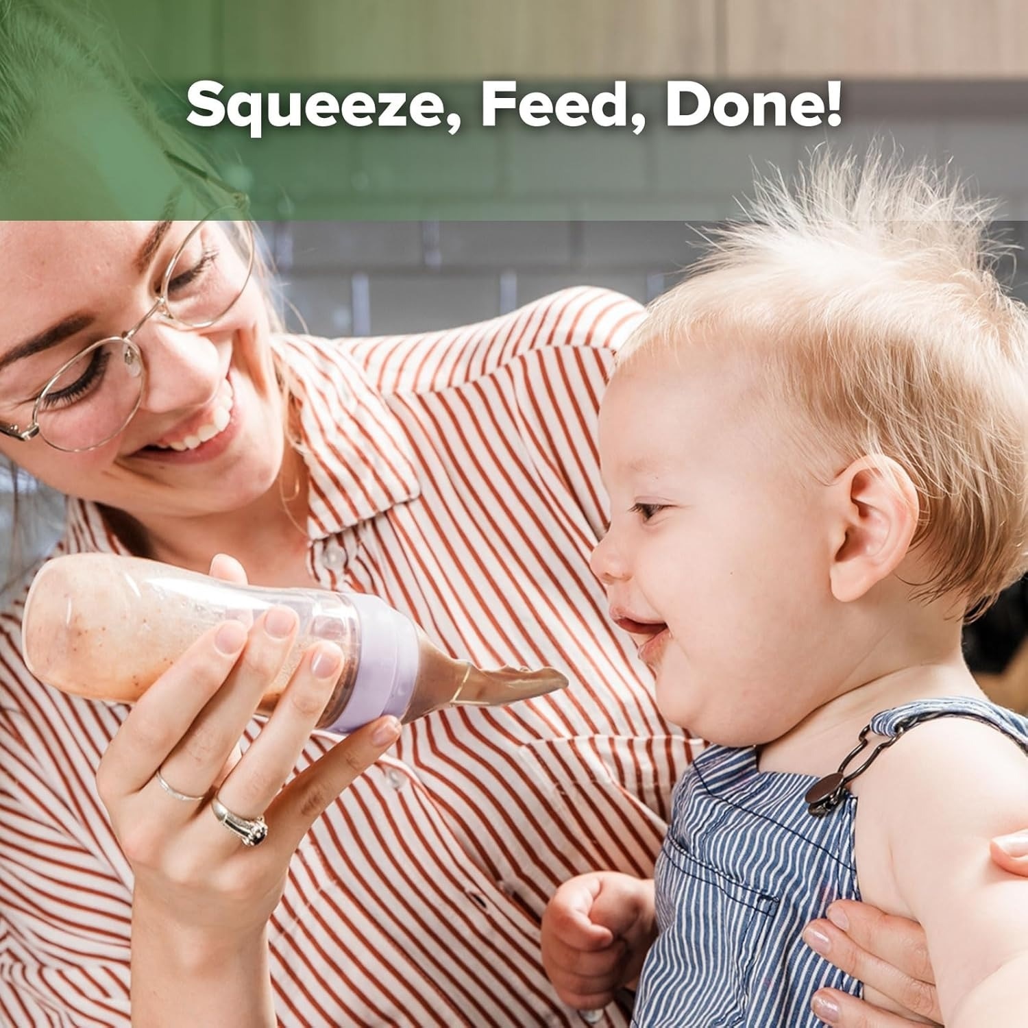 Haakaa Silicone&nbsp;Baby Food Dispensing Spoon Feeding 120ml - Peach