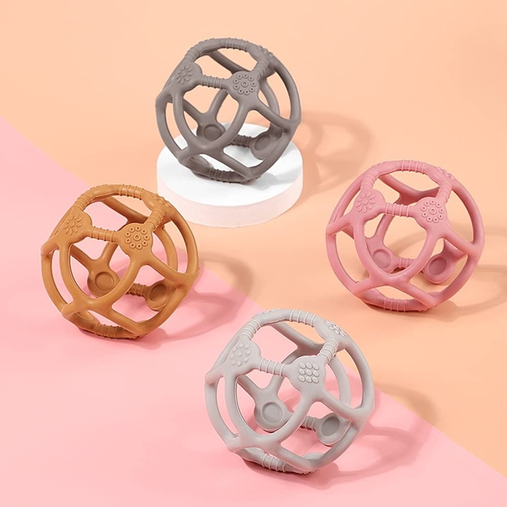 HaaKaa Silicone Baby Teether Teething Ball -  Suva Grey