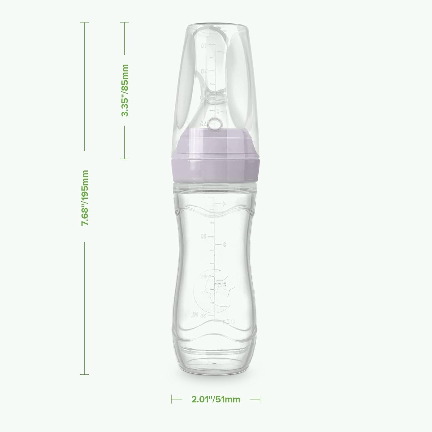 Haakaa Silicone&nbsp;Baby Food Dispensing Spoon Feeding 120ml - Peach