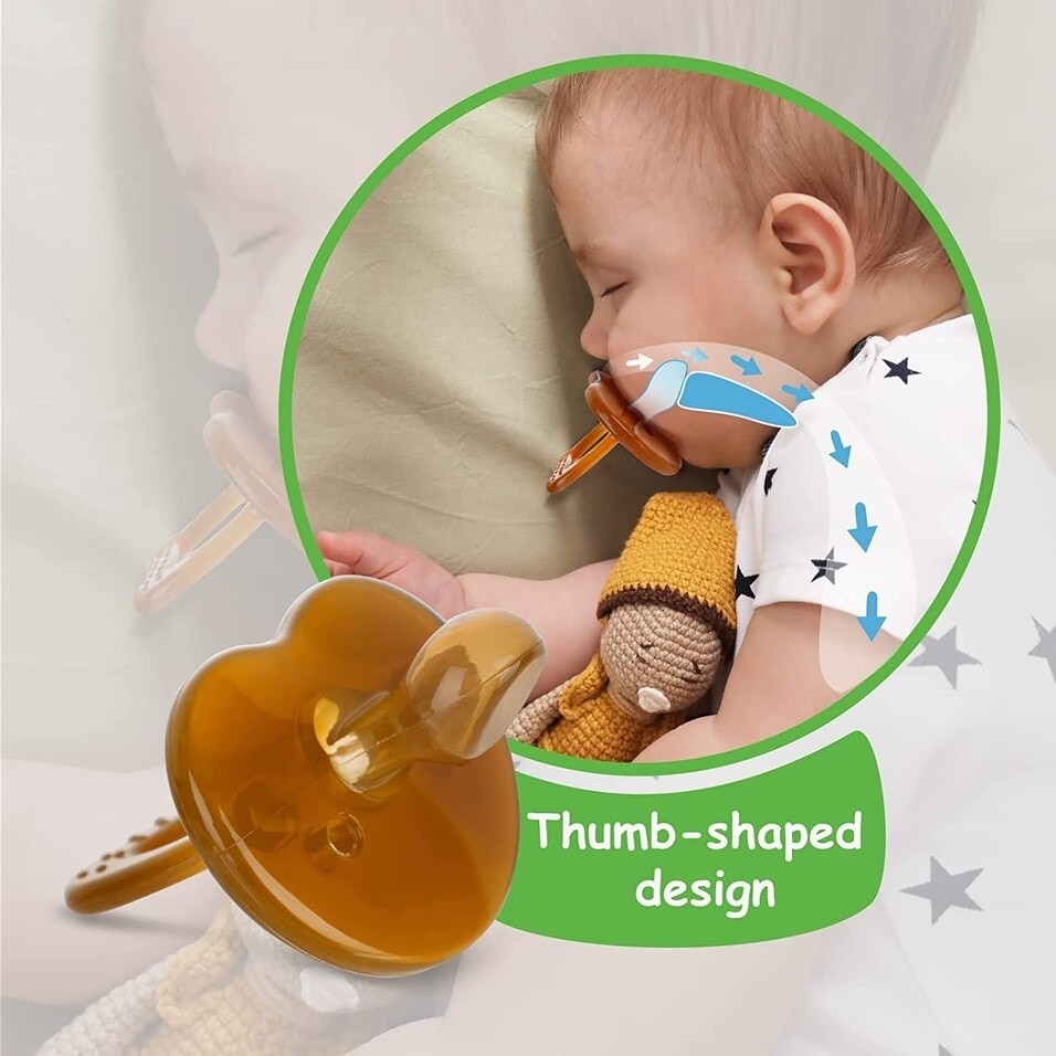 HaaKaa Silicone Pacifier - Amber (3 Months+)