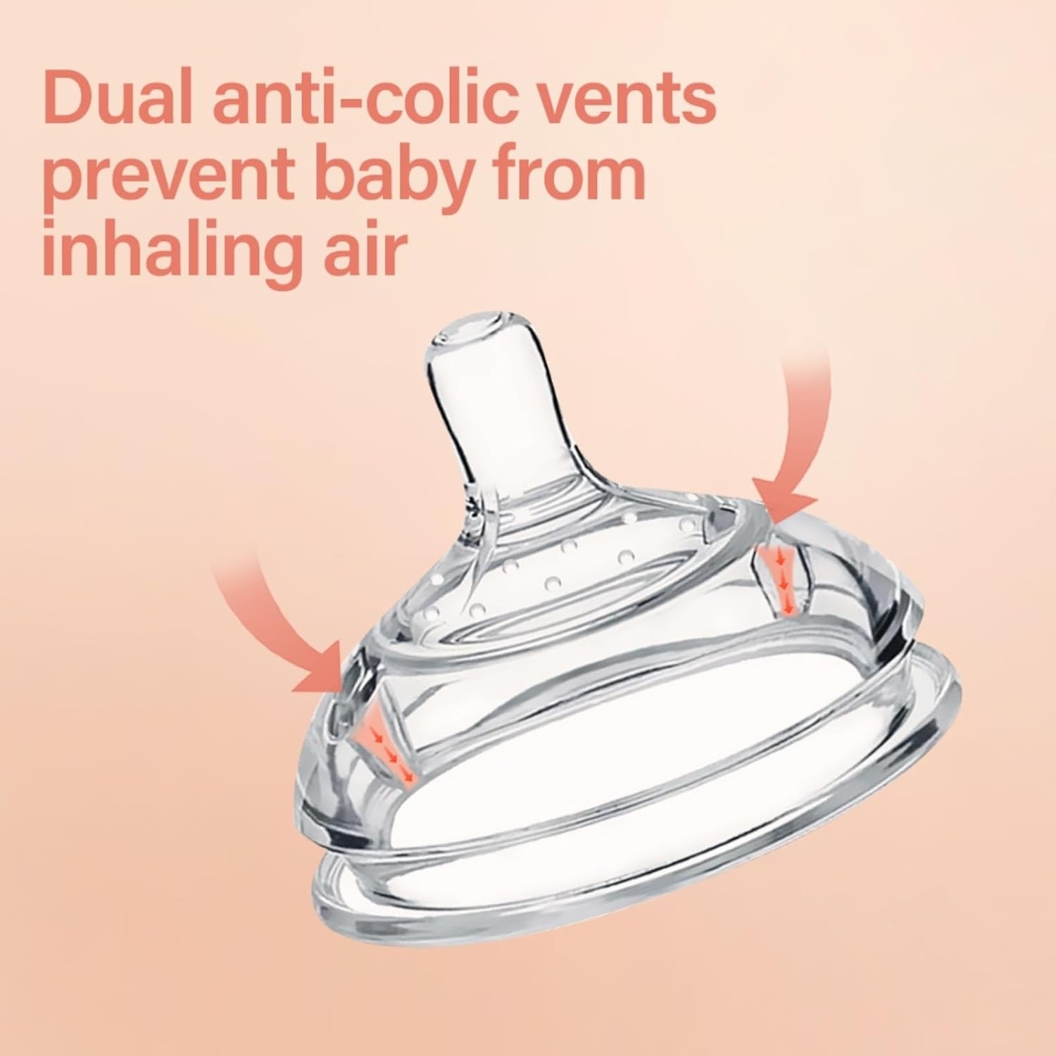 Gen 3 Silicone Bottle Anti-Colic Nipple Small (Slow Flow) - 2pcs