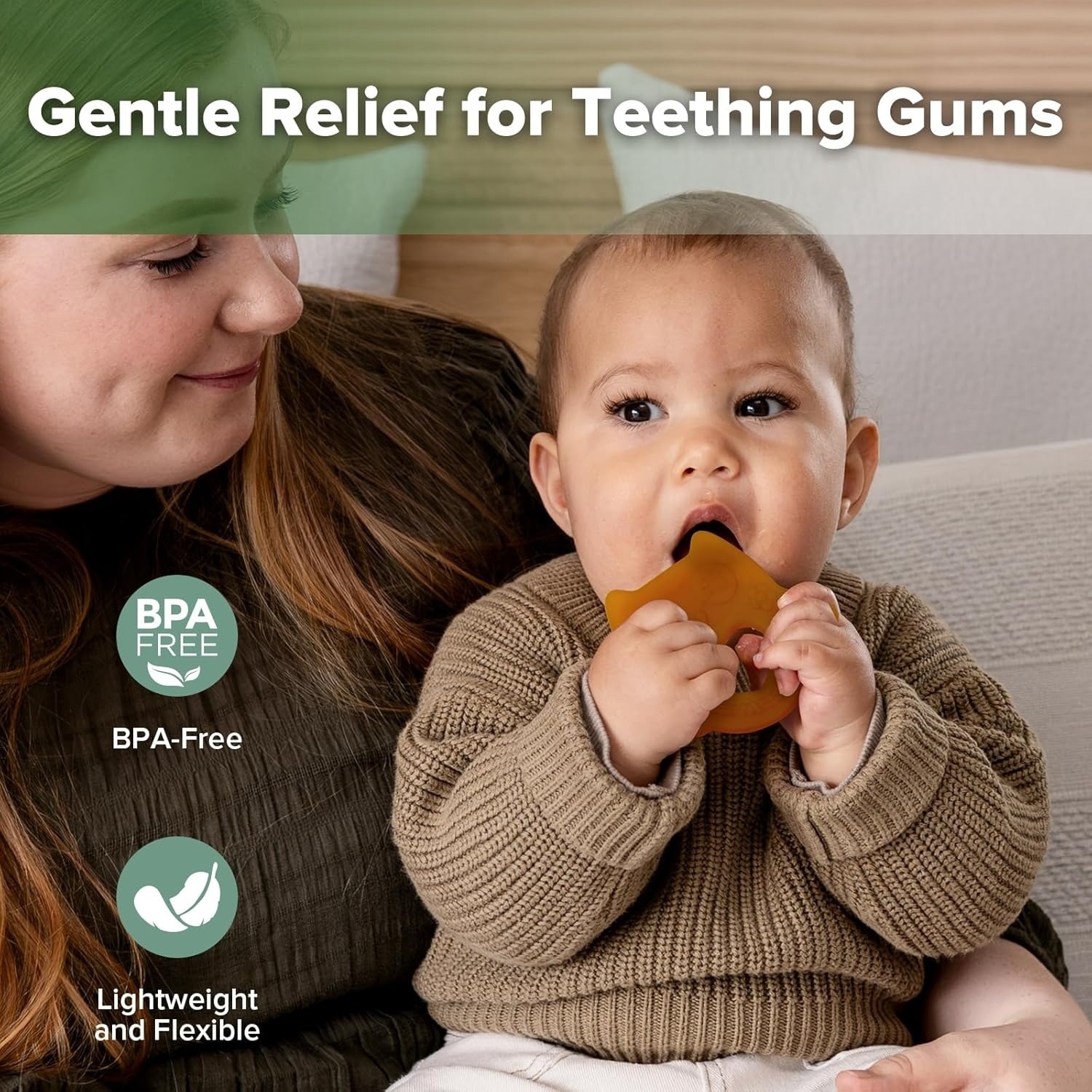 Haakaa Silicone Owl Teether - Smiling Owl 