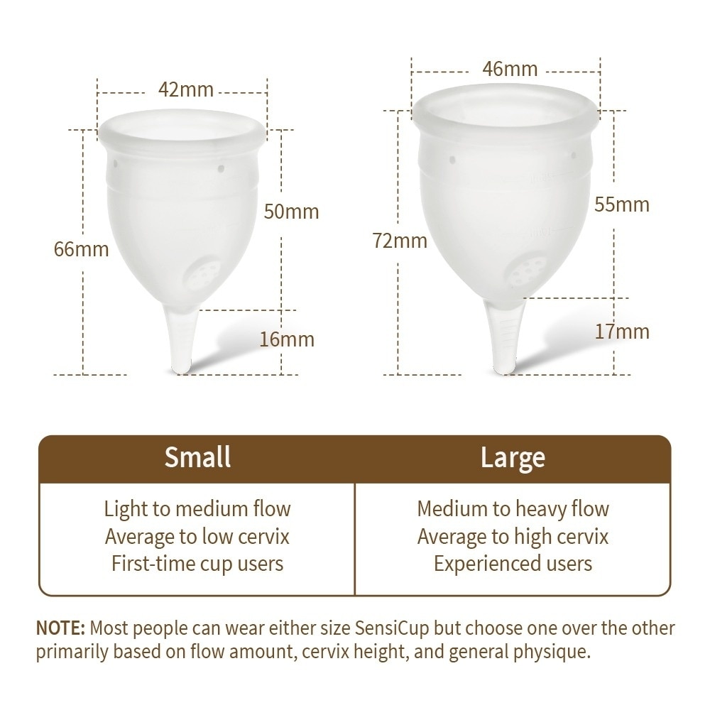 Haakaa Menstrual Cup FDA Approved Period Cup SensiCup - Frosted 25ML