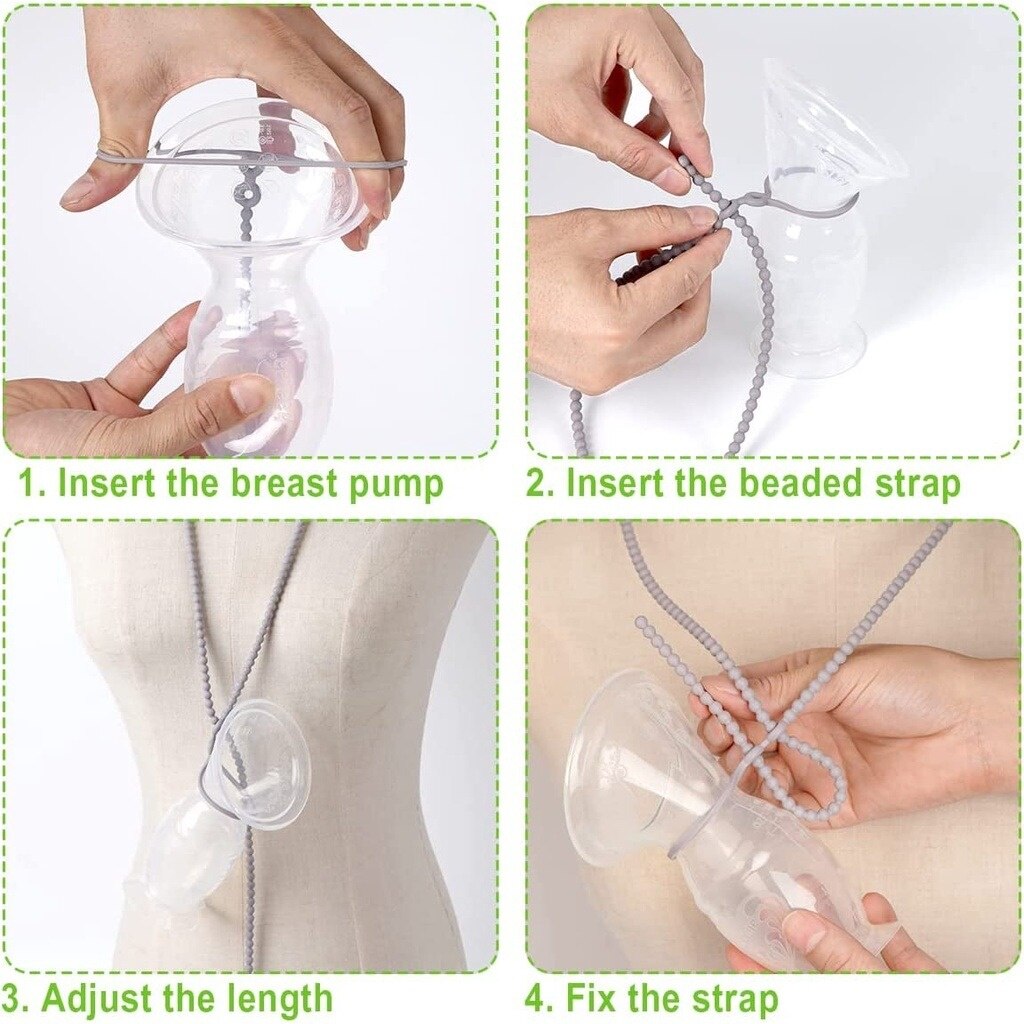 Haakaa Silicone Breast Pump Strap - Rust