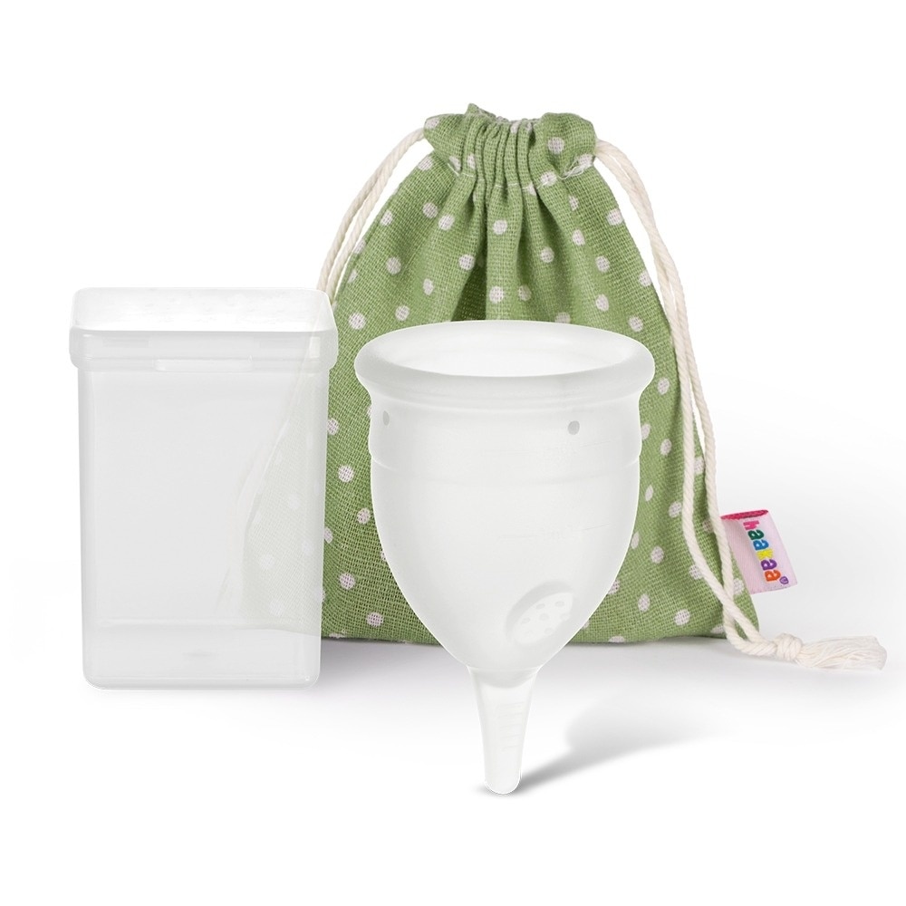 Haakaa Menstrual Cup FDA Approved Period Cup SensiCup - Frosted 25ML