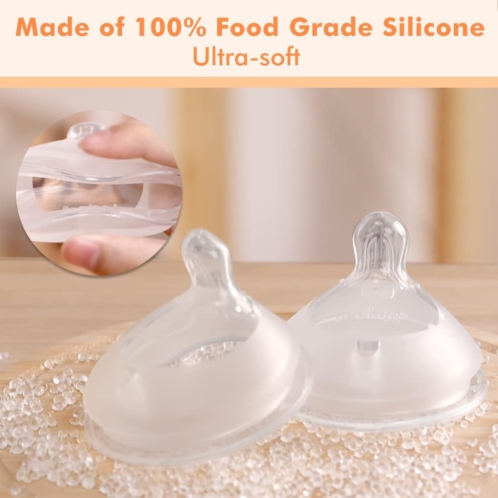 Haakaa Gen 3 Silicone Orthodontic Bottle Nipple (Medium Flow) - 2pcs