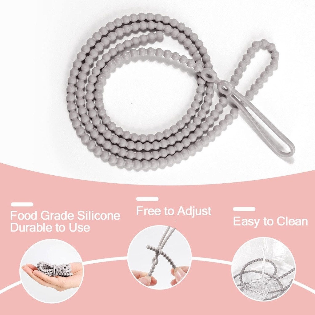 Haakaa Silicone Breast Pump Strap - Bluestone