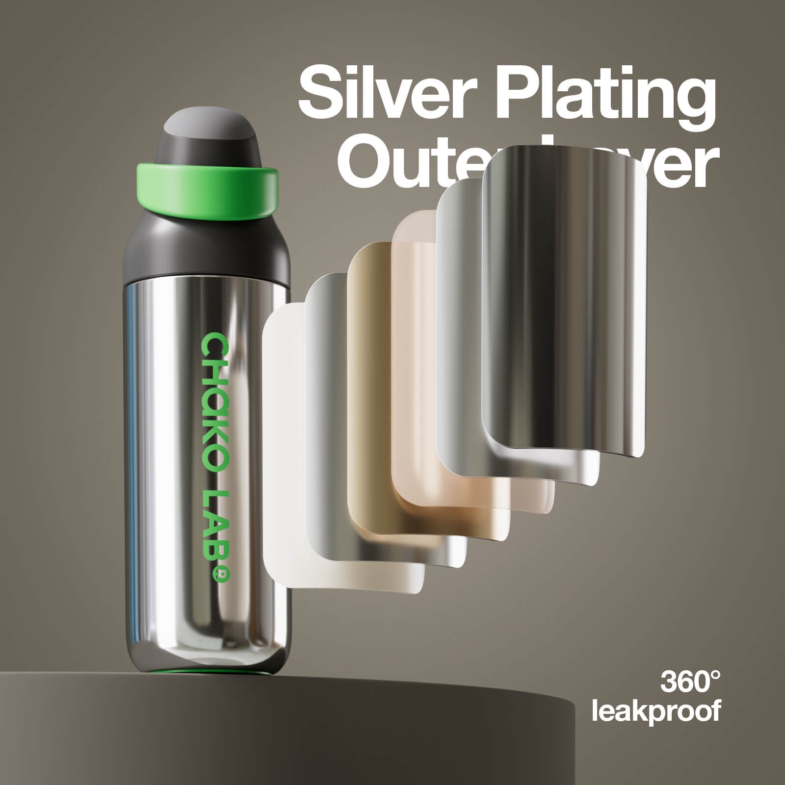Chako Lab KaDa Cup (700ml) Silver Black image