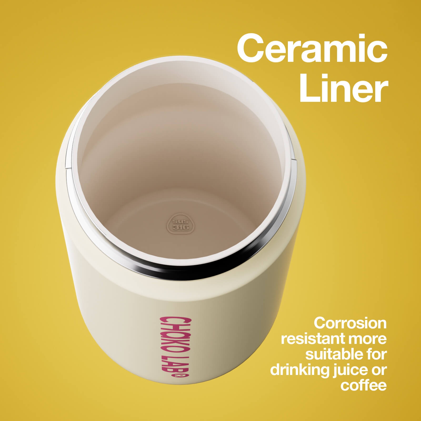 Chako Lab KaDa Cup (550ml) White image