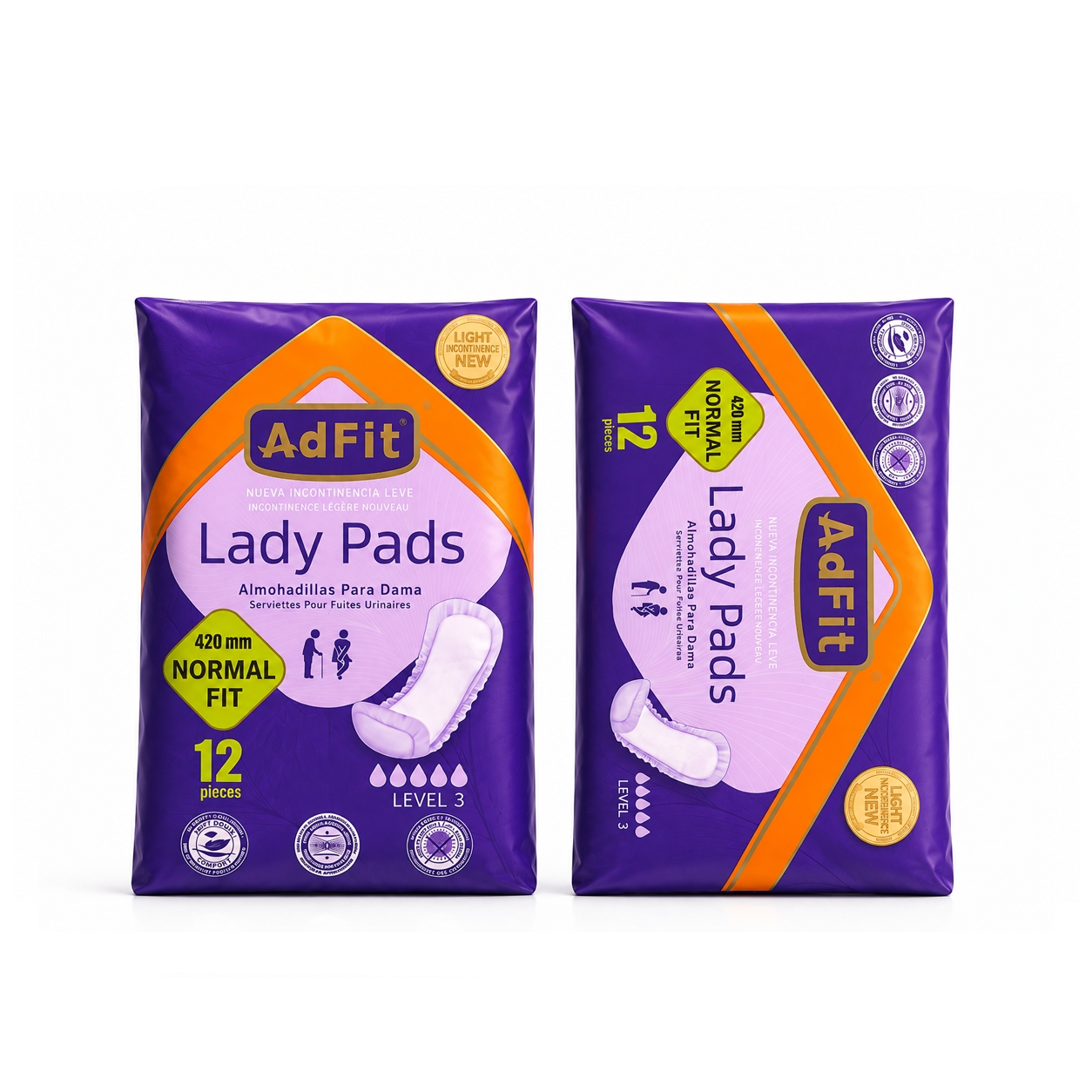 Adfit Lady Pads ( Incontinence Pads - 240mm ) image
