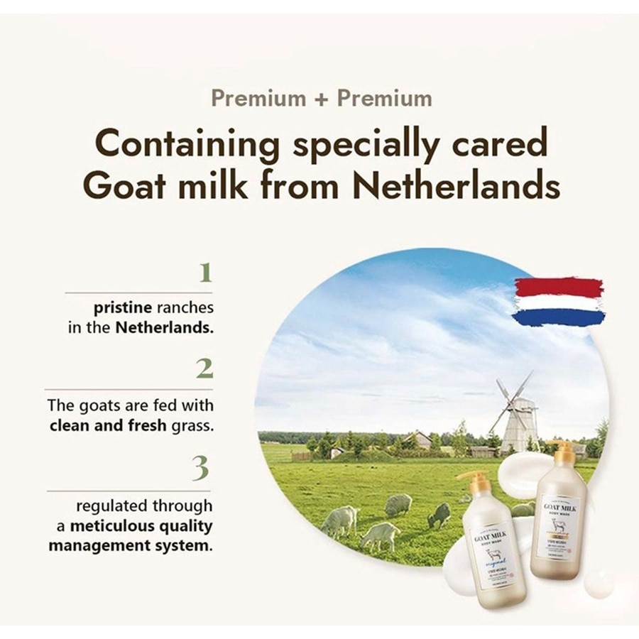 Showermate Goat Milk Body Wash - Manuka Honey (800ml)