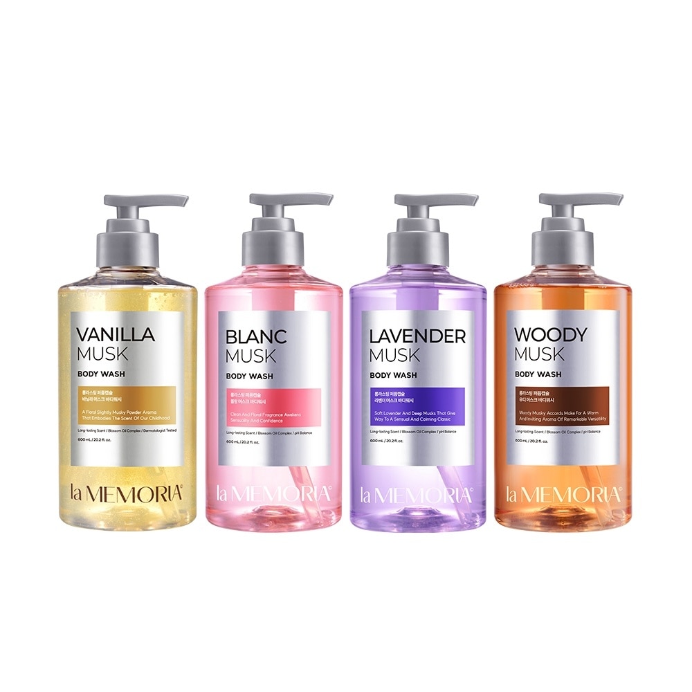 Showermate La Memoria Body Wash - Woody Musk (600ml)