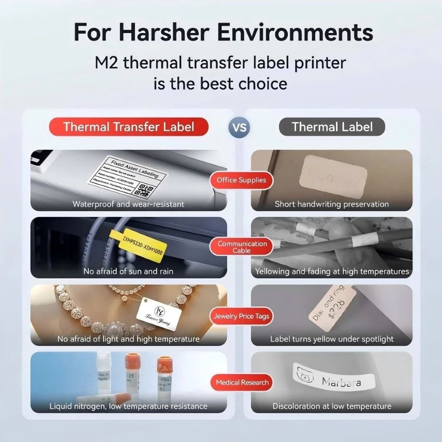 NIIMBOT M2 Matte Silver Label Stickers ES70*35-105