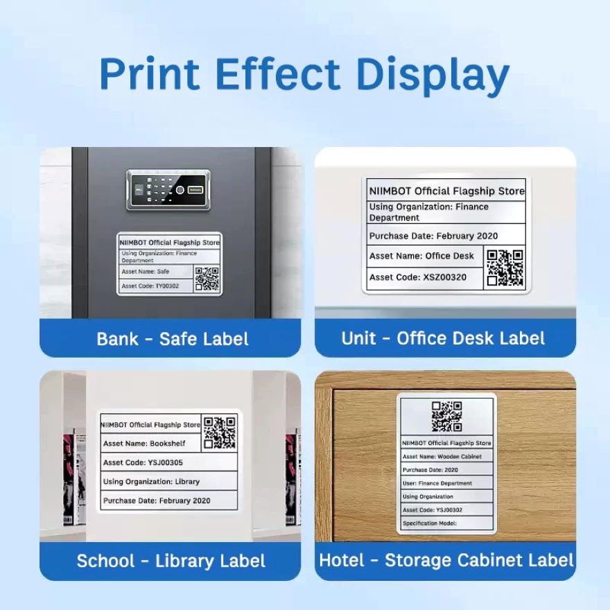 NIIMBOT M2 Matte Silver Label Sticker ES50*30-225