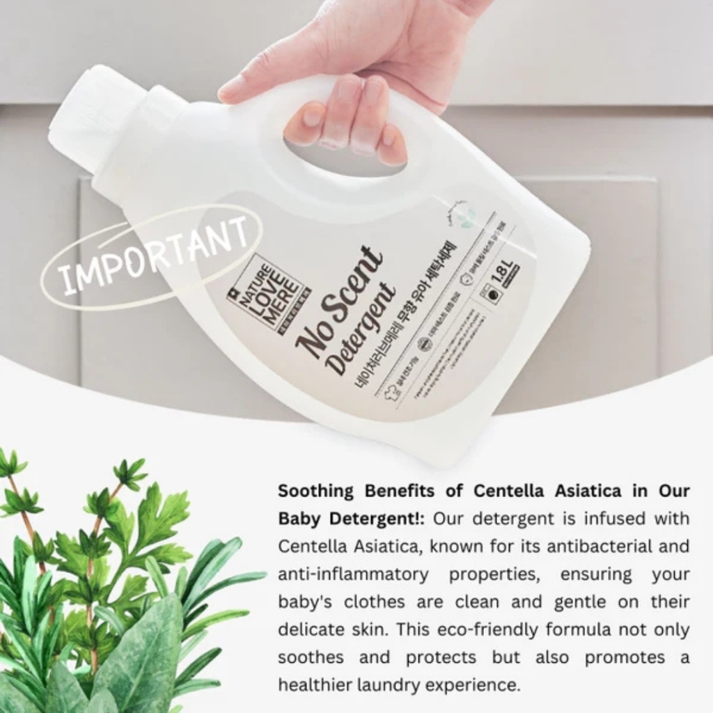 NATURE LOVE MERE No Scent Baby Laundry Detergent 1800ML