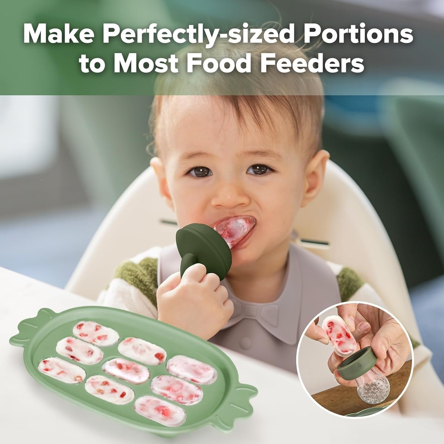 Haakaa Silicone Nibble Tray - Blush