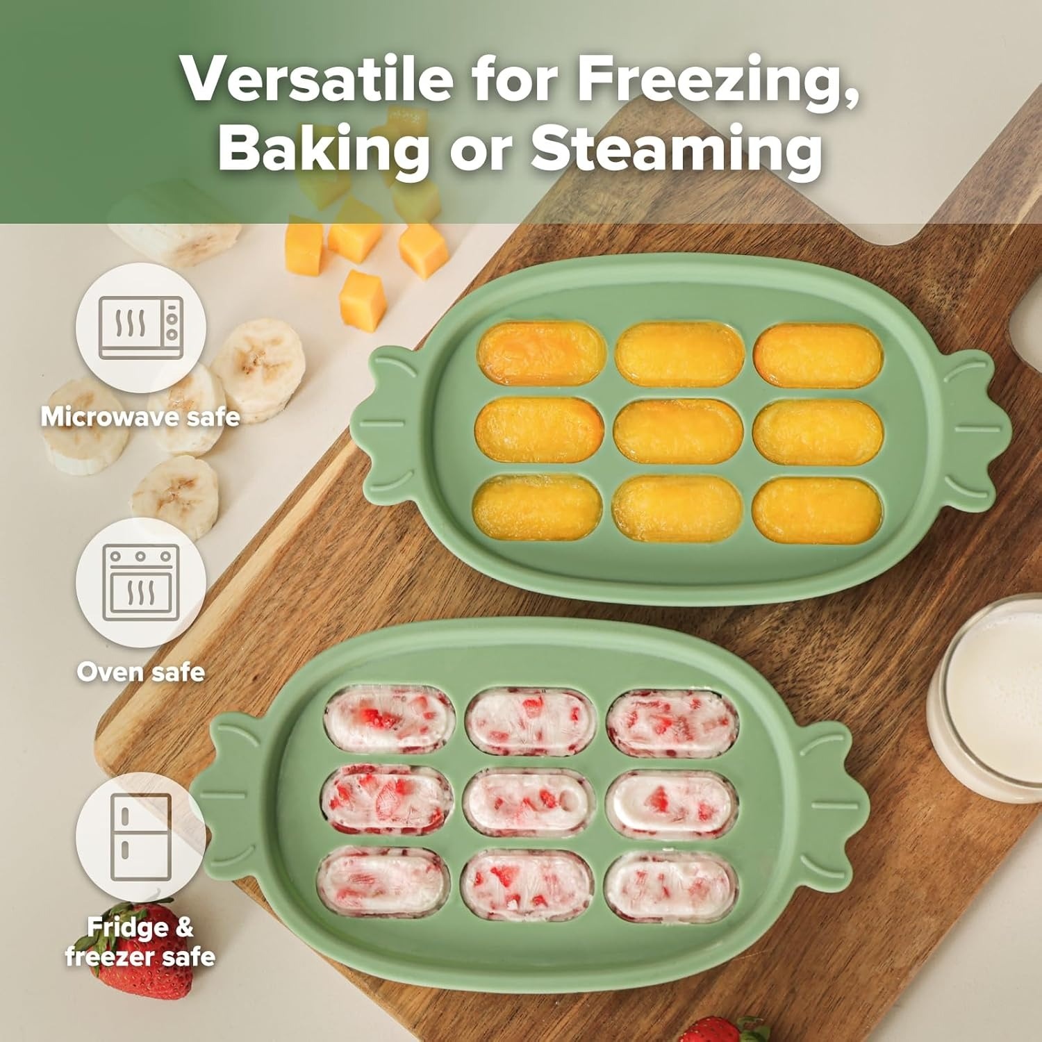 Haakaa Silicone Nibble Tray - Banana
