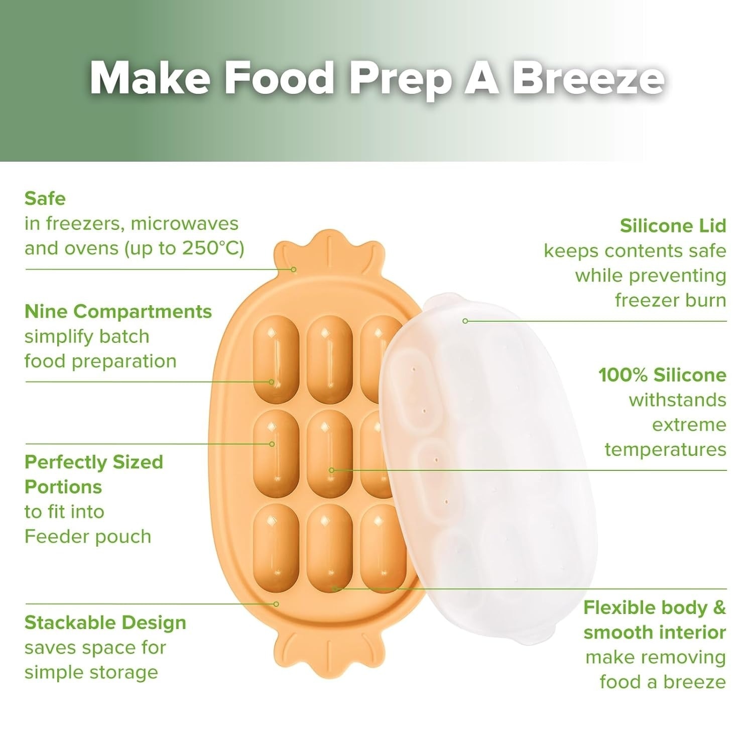 Haakaa Silicone Nibble Tray - Blush