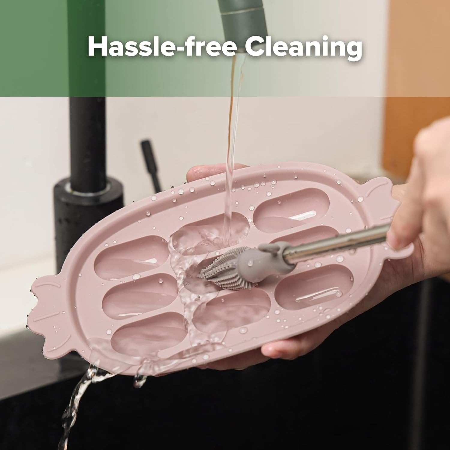 Haakaa Silicone Nibble Tray - Pea Green
