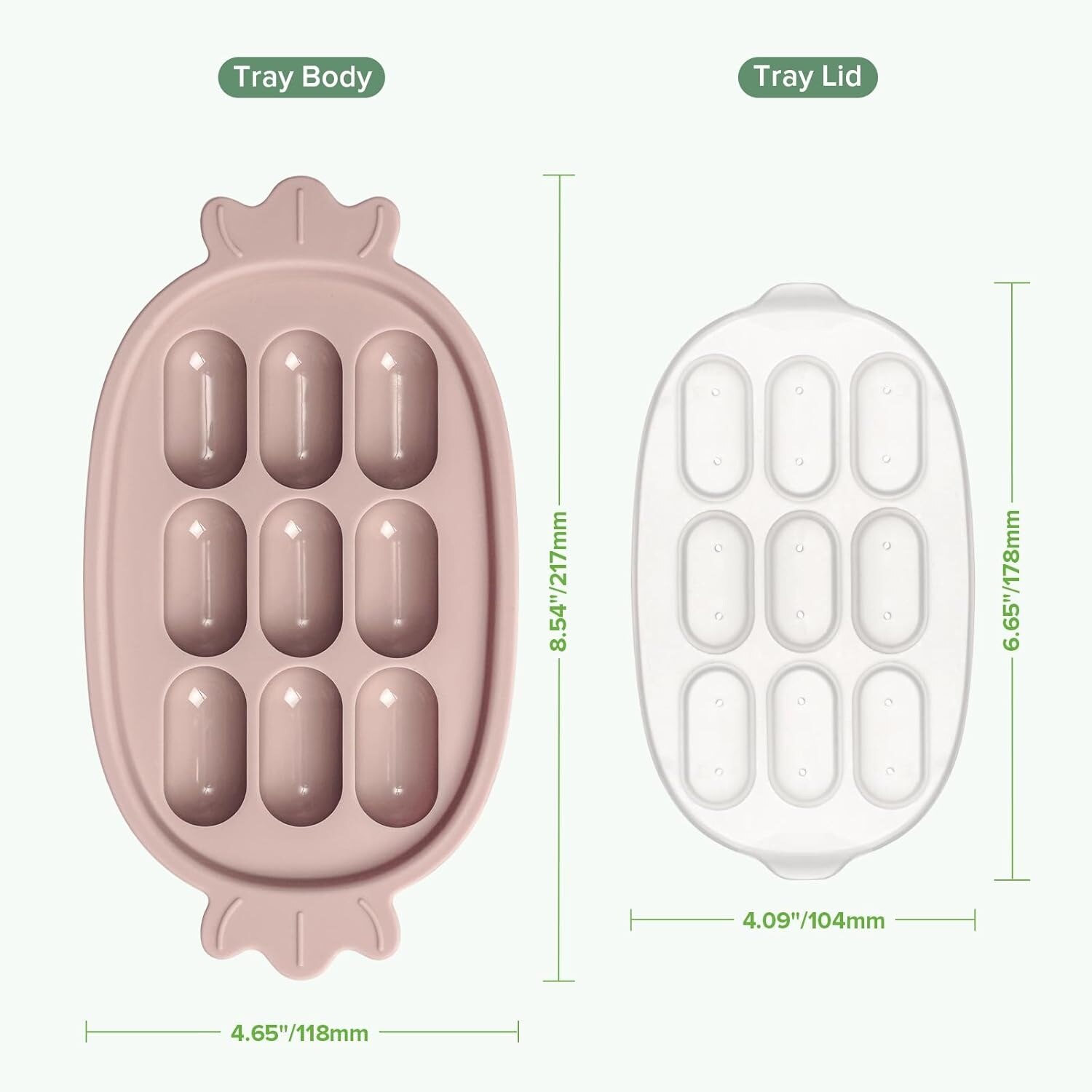 Haakaa Silicone Nibble Tray - Blush
