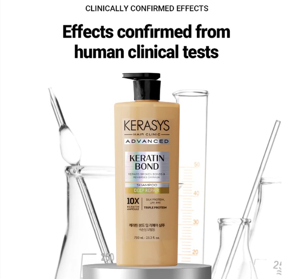 Kerasys Advanced Keratin Bond Deep Repair Shampoo (600ml)