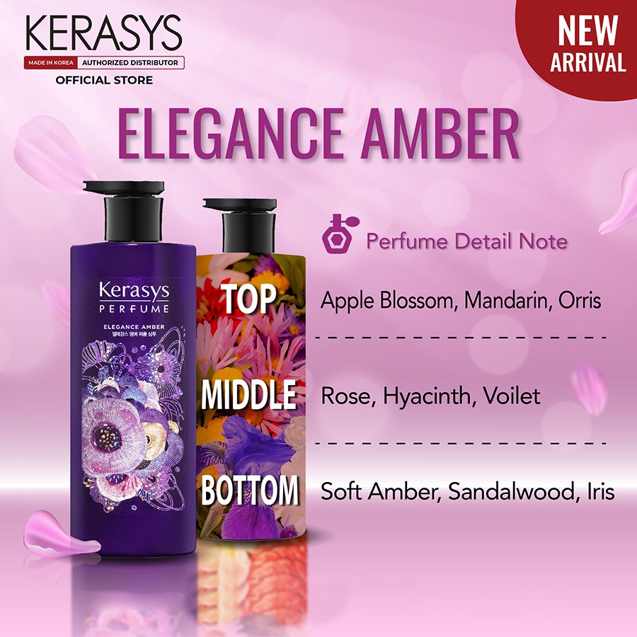 Kerasys Perfume Shampoo - Elegance Amber 600ml