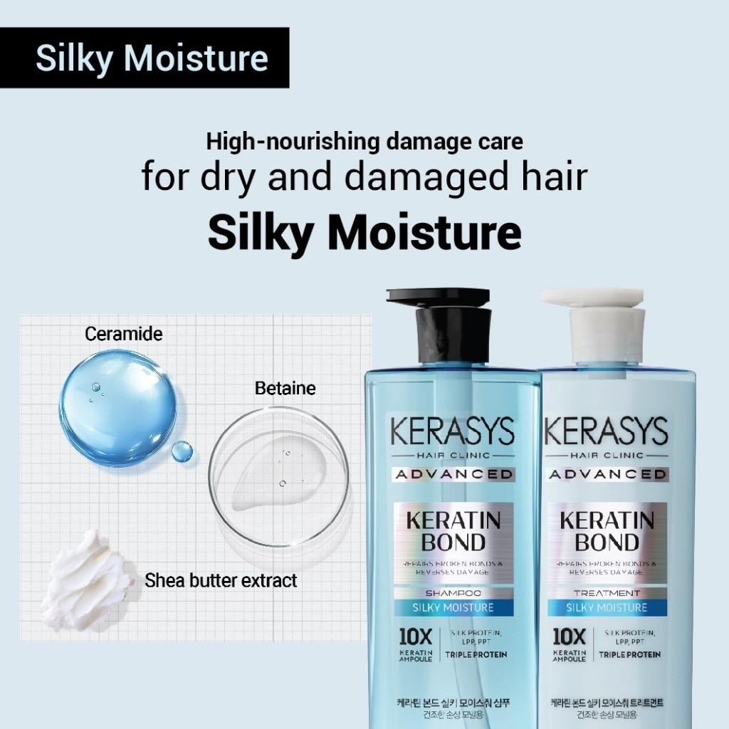 Kerasys Advanced Keratin Bond Silky Moisture Treatment (600ml)
